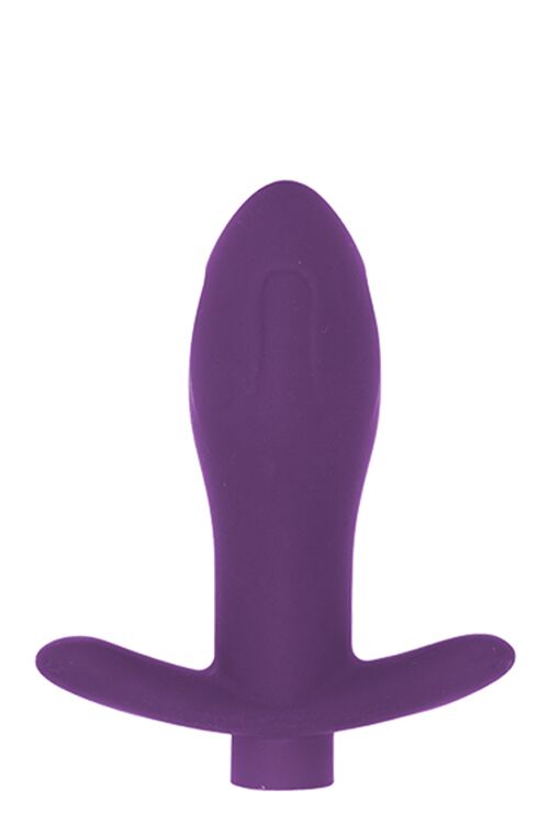 MAI Attraction Toys №87 перезаряжаемая анальная пробка с вибрациоей, 11х3,5 см (фиолетовый)