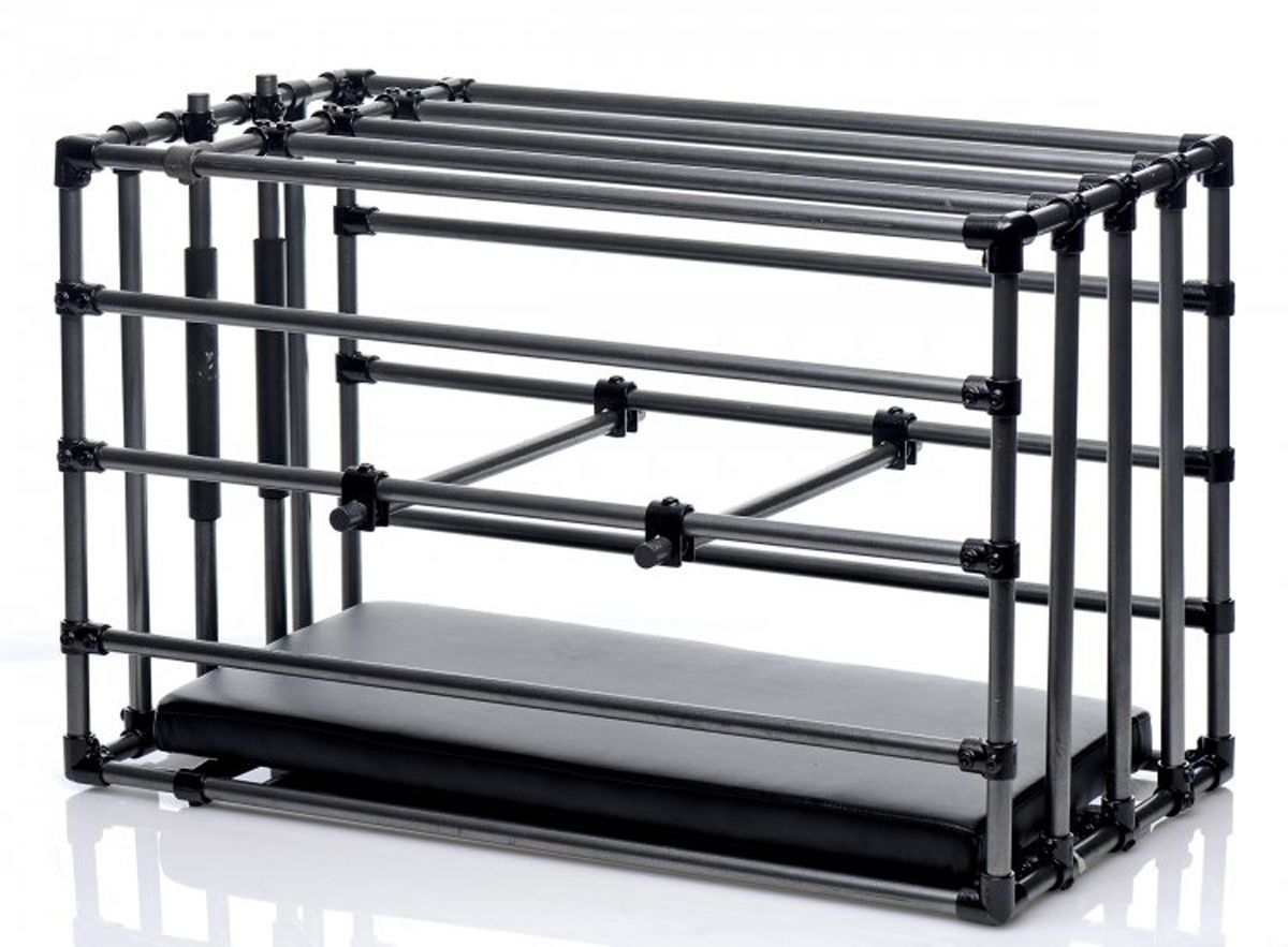 Master Series Kennel Adjustable Bondage Cage – міцна розбірна клітина для покарань