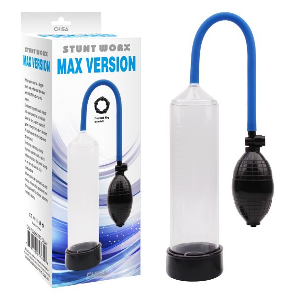 Max Version Penis Pump, Clear - Вакуумний помпа для чоловіків, 23,5 см (прозорий)