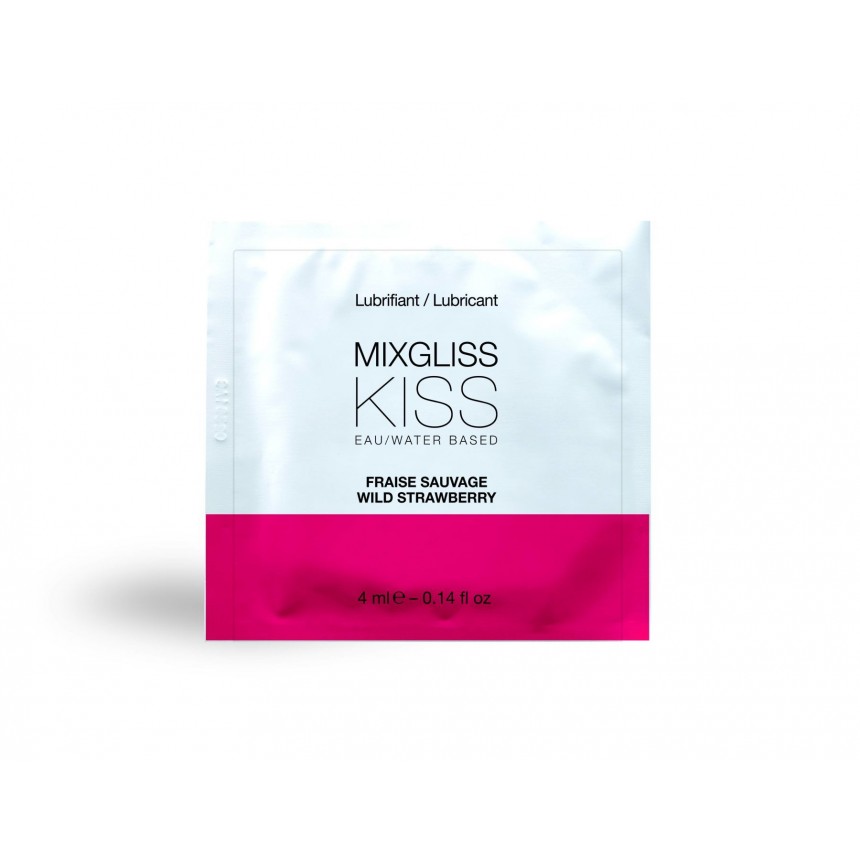 MixGliss Kiss Wild Strawberry - Пробник лубриканту, 4 мл.