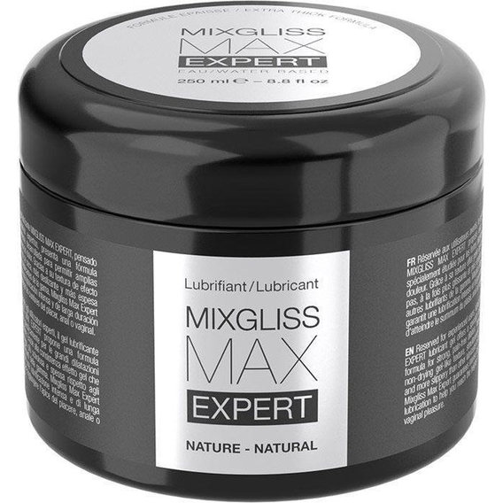 MixGliss Max Expert Nature - Густе мастило для фістингу та анального сексу на водній основі, 250 мл