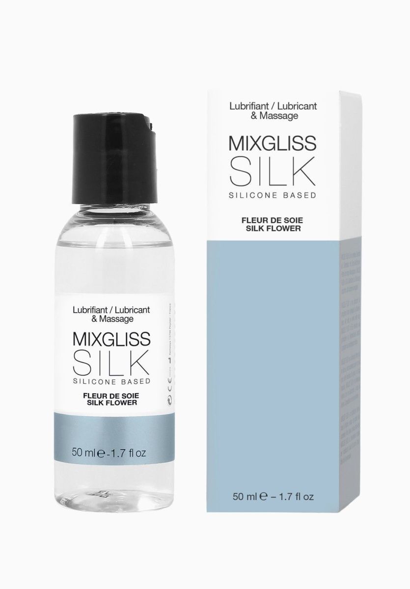 MixGliss Silk - Fleur De Soie - Лубрикант на силиконовой основе с цветочным ароматом, 50 мл.