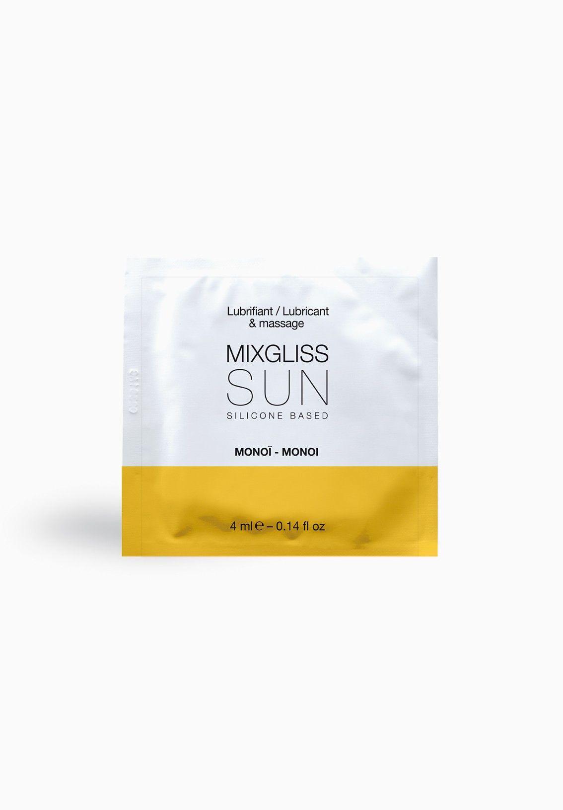 MixGliss Sun Monoi - Пробник лубриканта на силиконовой основе, 4 мл.