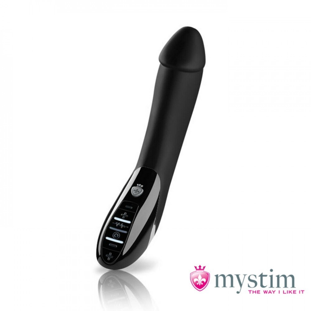 Mystim Tickling Truman eStim - Вібратор з електростимуляцією, 17х4.3 см., (чорний)