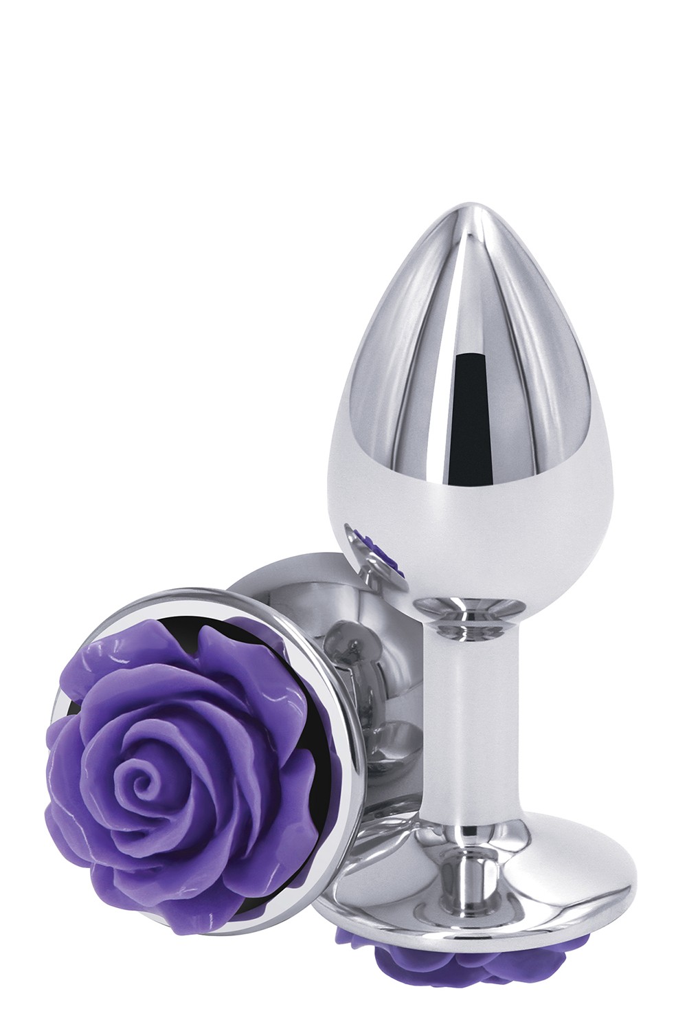 Ns Novelties Rose Buttplug S - Анальна пробка, 6,35 х2, 7 см, (срібляста з фіолетовим)