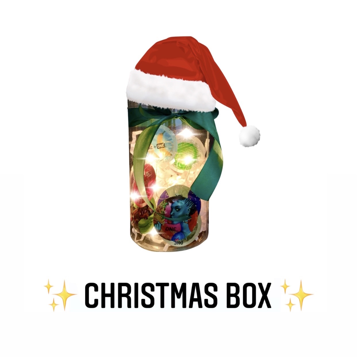 ONE Christmas Box с гирляндой, 14 шт