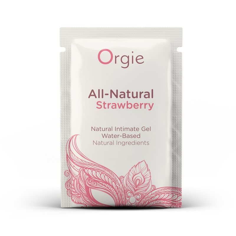 Оральне мастило зі смаком полуниці Orgie All-Natural, 2 мл