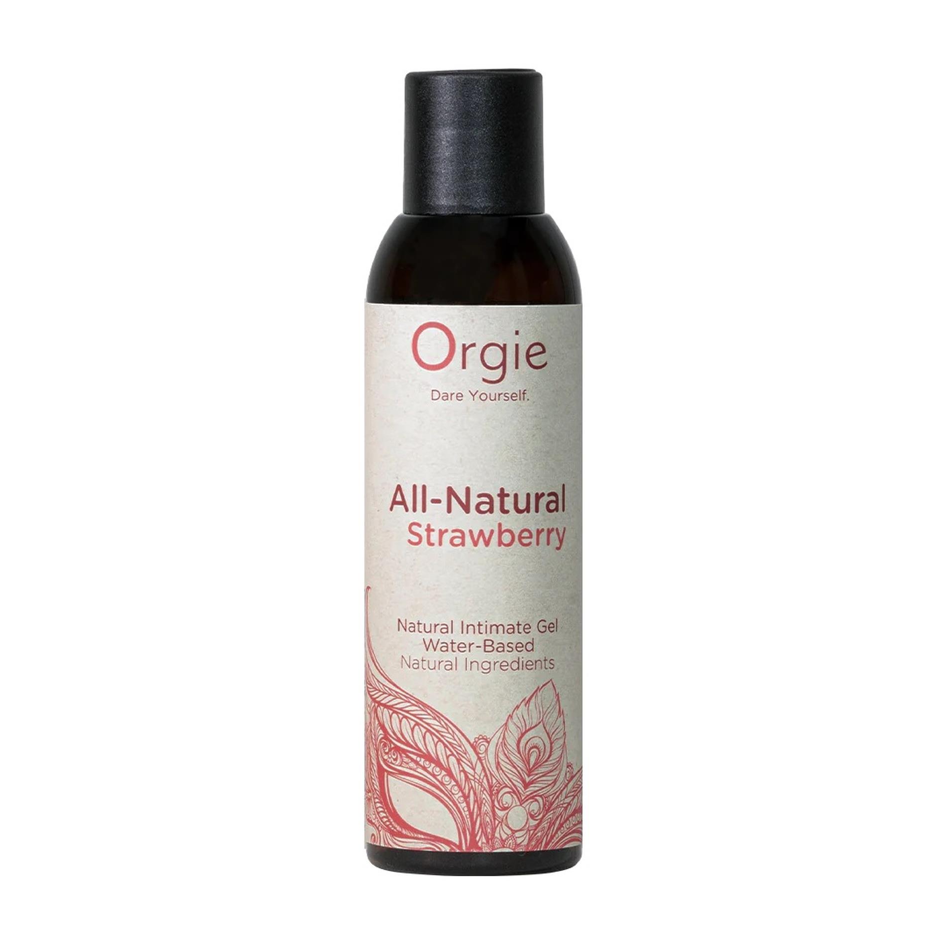 Оральне мастило зі смаком полуниці Orgie All-Natural, 150 мл