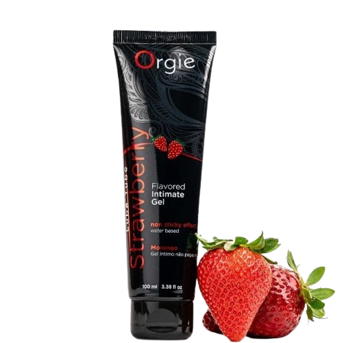 Orgie Lube Tube Strawberry - оральный лубрикант со вкусом клубники, 100 мл