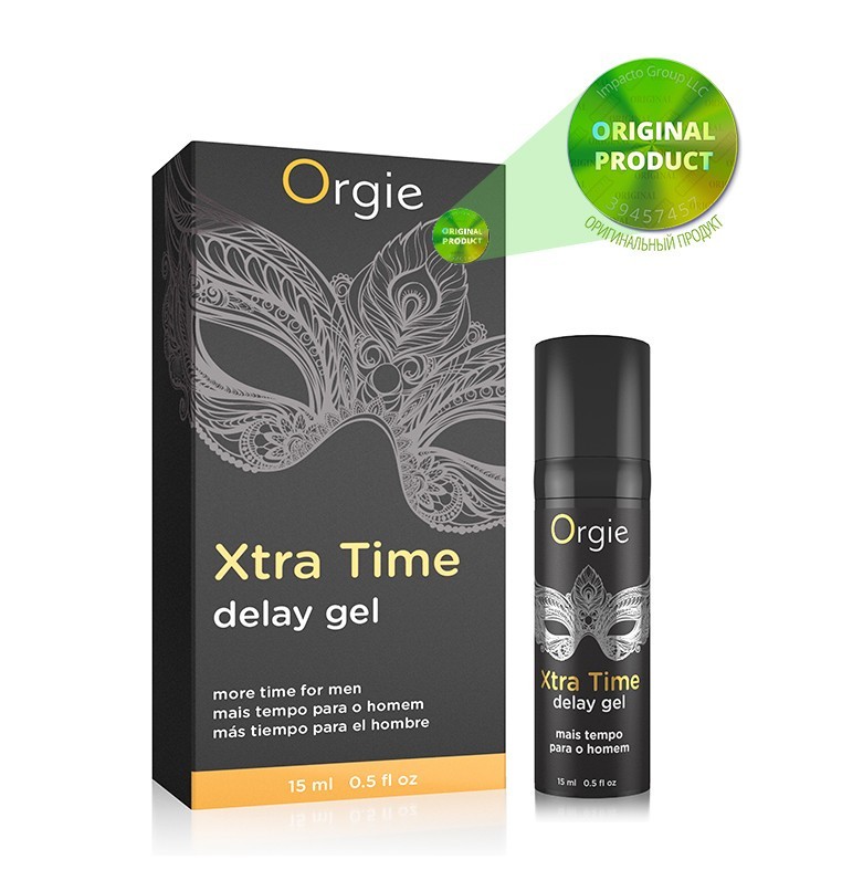 Orgie Xtra Time Delay Gel - Подовжувальний гель для чоловіків, 15 мл