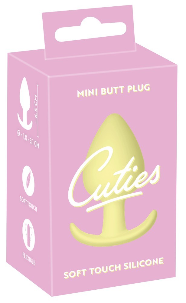 Orion Cuties Mini Butt Plug Yellow - Анальная пробка, 6,5х3,1 см (желтый)