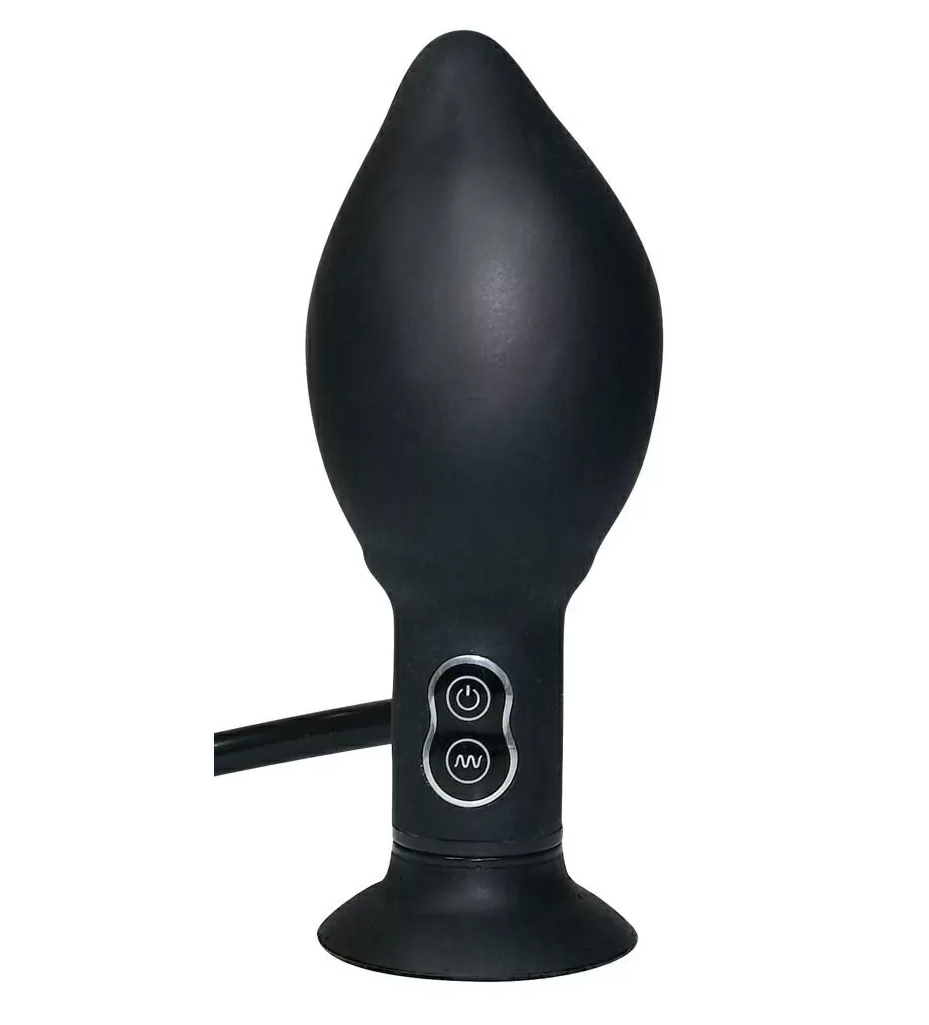 Orion True Vibrating Anal Plug надувна анальна пробка з вібрацією, 17х2.6 см