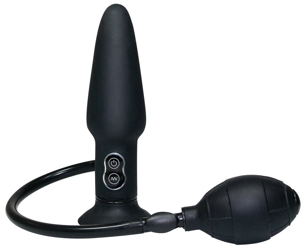 Orion True Vibrating Anal Plug надувна анальна пробка з вібрацією, 17х2.6 см