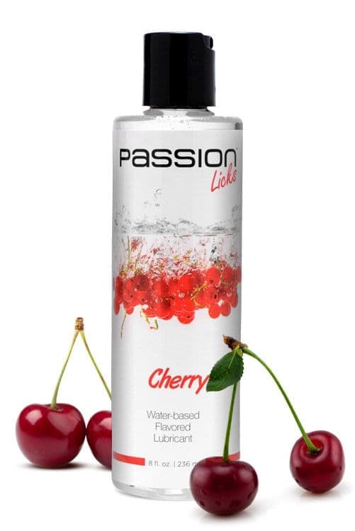 Лубрикант Passion Licks Cherry Water Based Flavored Lubricant - 8 oz