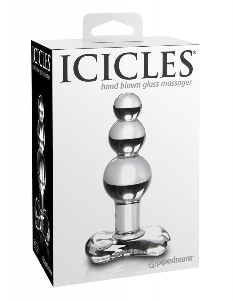 Pipedream Icicles No 47 Clear - Анальна пробка, 9,5 х3, 5 см