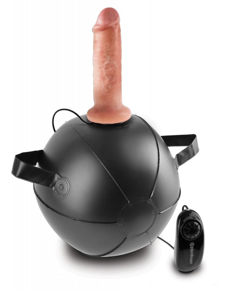 Pipedream Mini Sex Ball 6" - надувний м'яч із вібратором, 15,2х4,1 см.