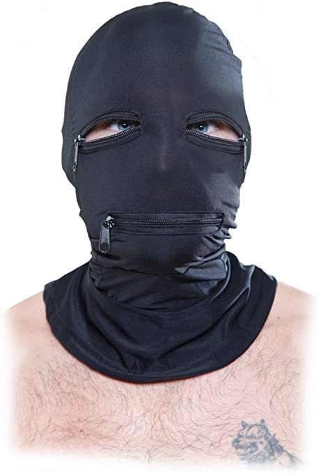 Pipedream Zipper Face Hood - Маска на голову