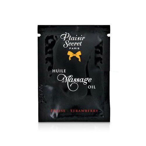 Plaisirs Secrets Strawberry - Пробник масажної олії, 3 мл