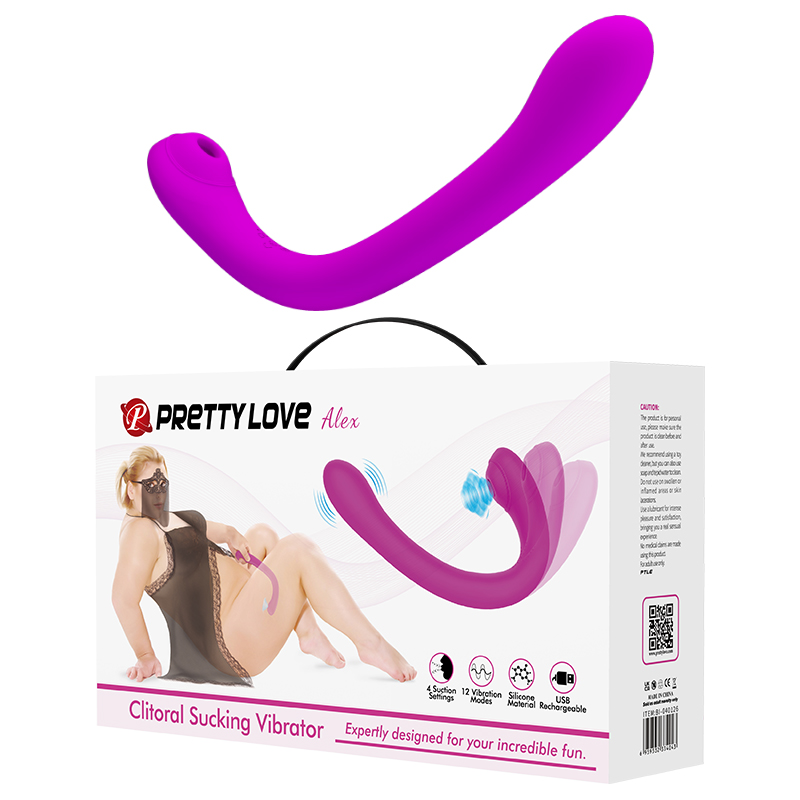 Вібратор - Pretty Love Alex Clitoral Sucking Vibrator Purple