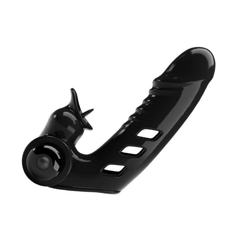 Pretty Love Corbin Finger Vibrator Black - Насадка на палець, 11х2.8 см (чорний)