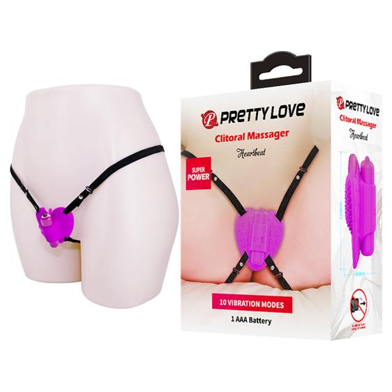 Кліторальний стимулятор - Pretty Love Heartbeat Clitoral Massager