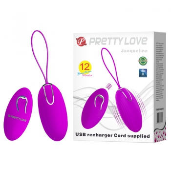 Віброяйце - Pretty Love Jacqueline Vibrating Egg Purple