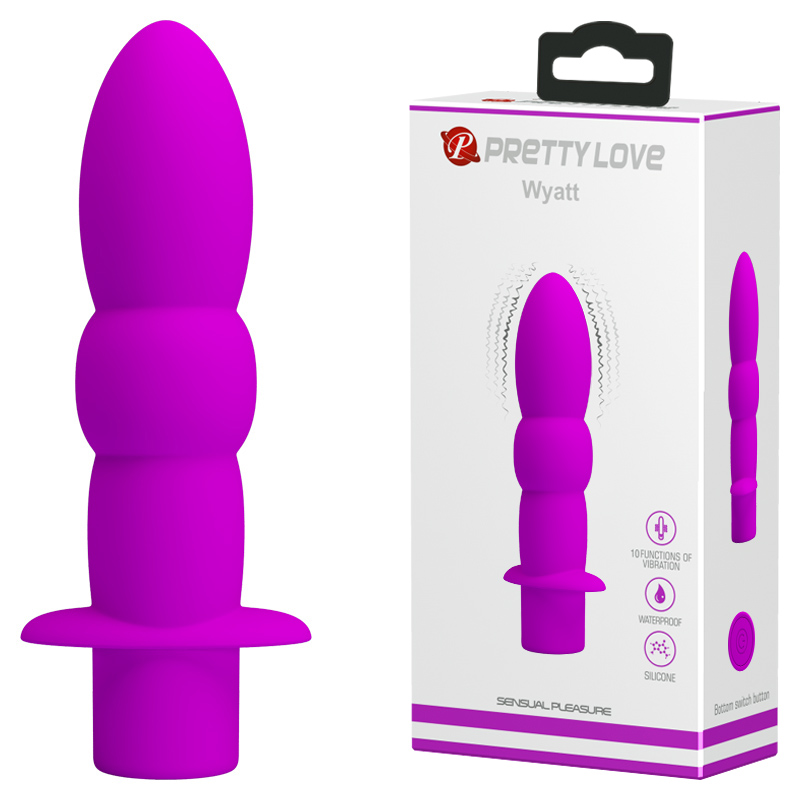 Pretty Love Wyatt Anal Vibro Plug Purple - Вибратор, 11,5 см (фиолетовый)