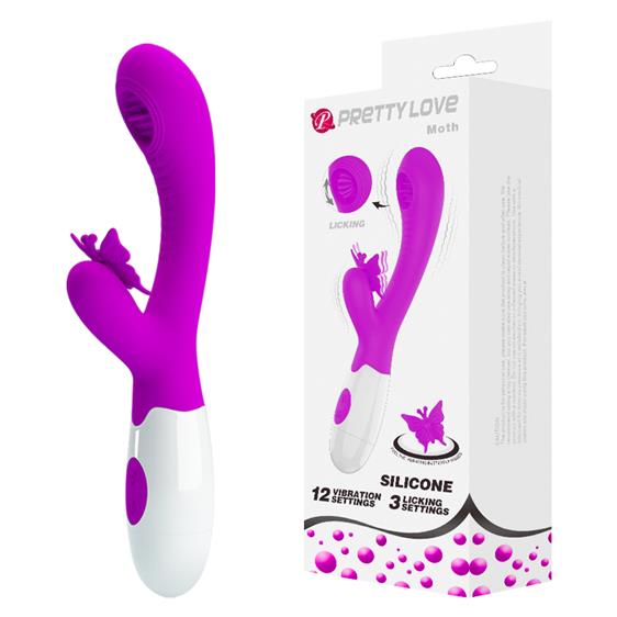 Вибратор - Pretty Love Moth Clitoris Vibrator Purple