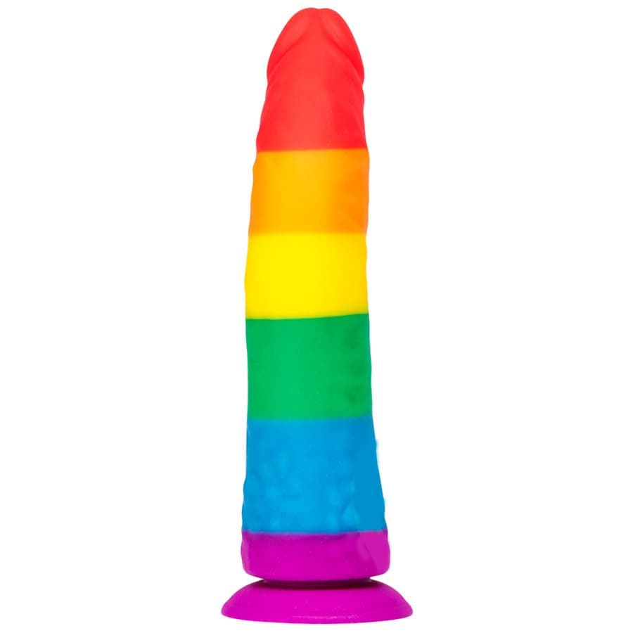 Фаллоимитатор Pride Dildo Silicone Rainbow, 14х3,6 см