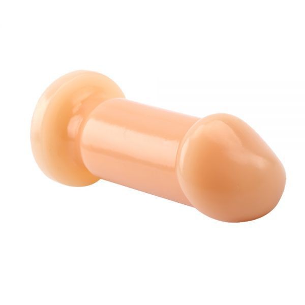 Prof.Jason C Small Slim Dildo 3.5" - Анальна пробка, 9х3,3 см (тілесний)