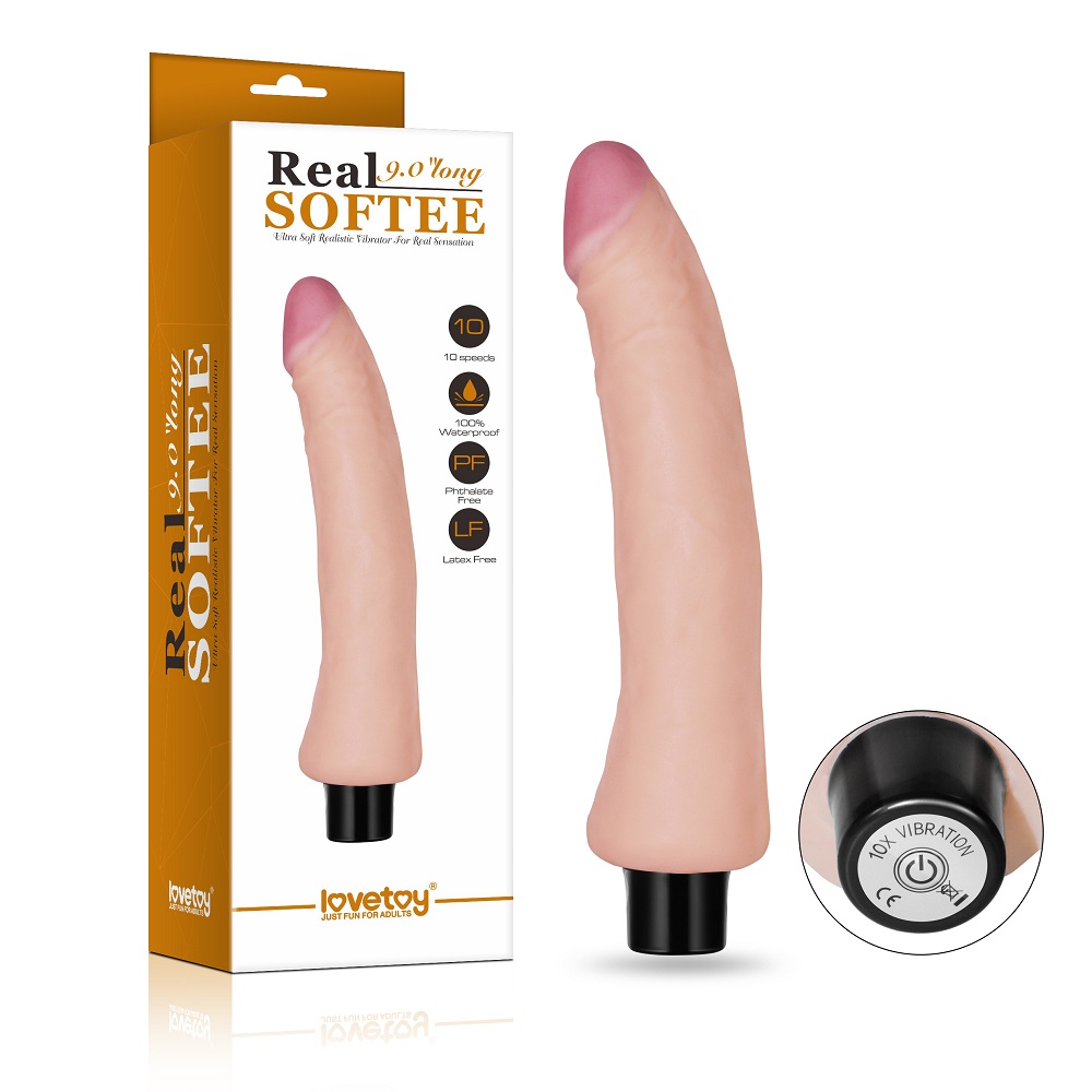 Реалістичний вібратор - Real Softee Vibrator 9"