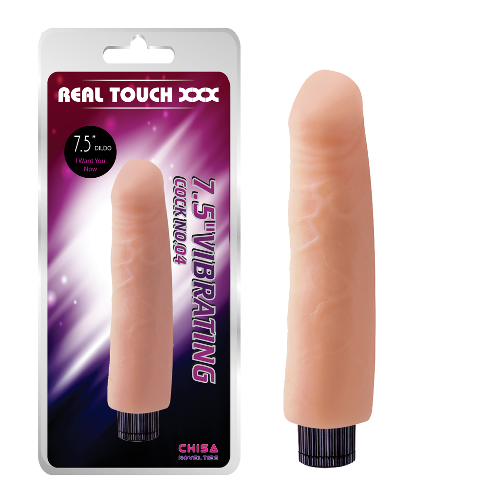 Вібратор - Real Touch XXX 7.5" Vibrating Cock No.04