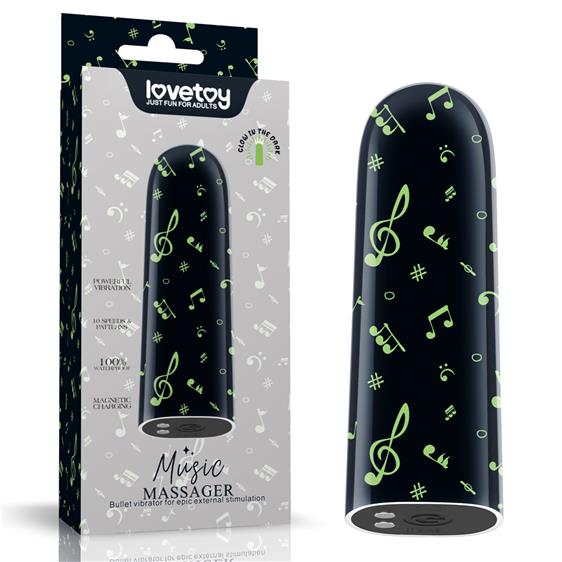 Вибропуля - Rechargeable Glow-in-the-dark Music Massager