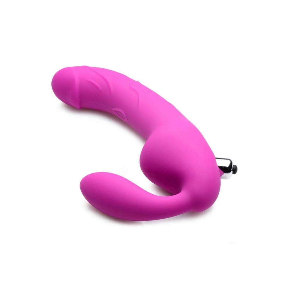 Royal Rider Vibrating Silicone Strapless Strap On Dildo - Страпон, 13.3х3.8 см