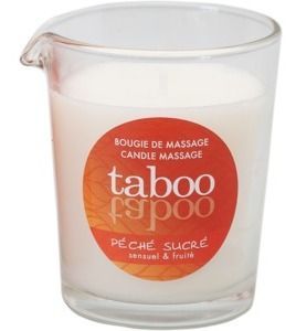 Ruf Taboo Peche Sucre - Массажная свеча для женщин с ароматом нектарина, 60 г