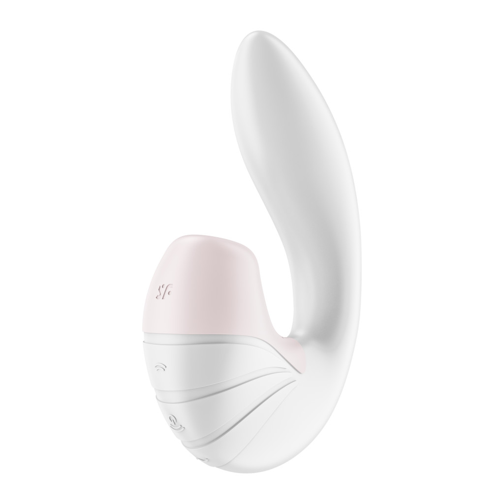 Satisfyer Supernova - Вибратор с вакуумно-волновым стимулятором клитора, 16.9х3.7 см (белый)