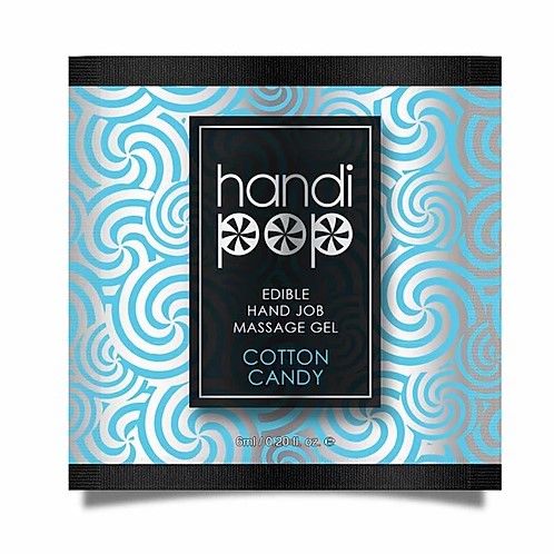 Sensuva Handipop Cotton Candy вкусный гель для мануальных и оральных ласк сахарная вата, 6 мл