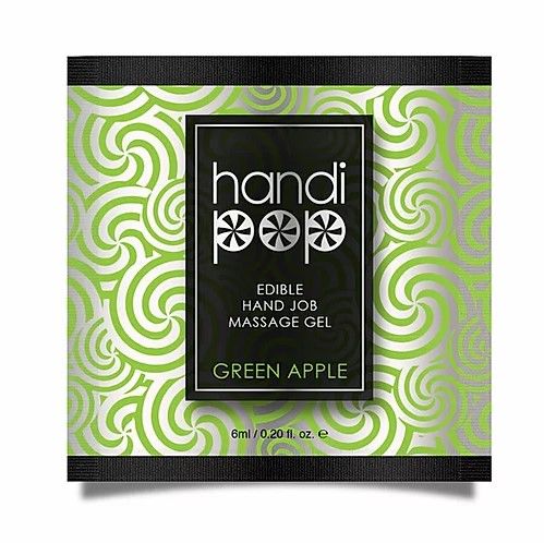 Sensuva Handipop Green Apple пробник съедобного массажного геля со вкусом зеленого яблока, 6 мл