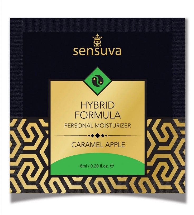 Sensuva - Hybrid Formula Caramel Apple - Пробник съедобной смазки, 6 мл. (карамельное яблоко)