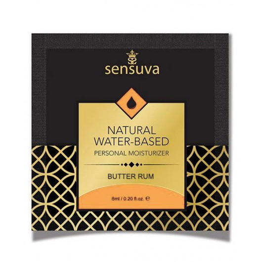 Sensuva - Natural Water-Based Butter Rum - Пробник лубриканта, 6 мл