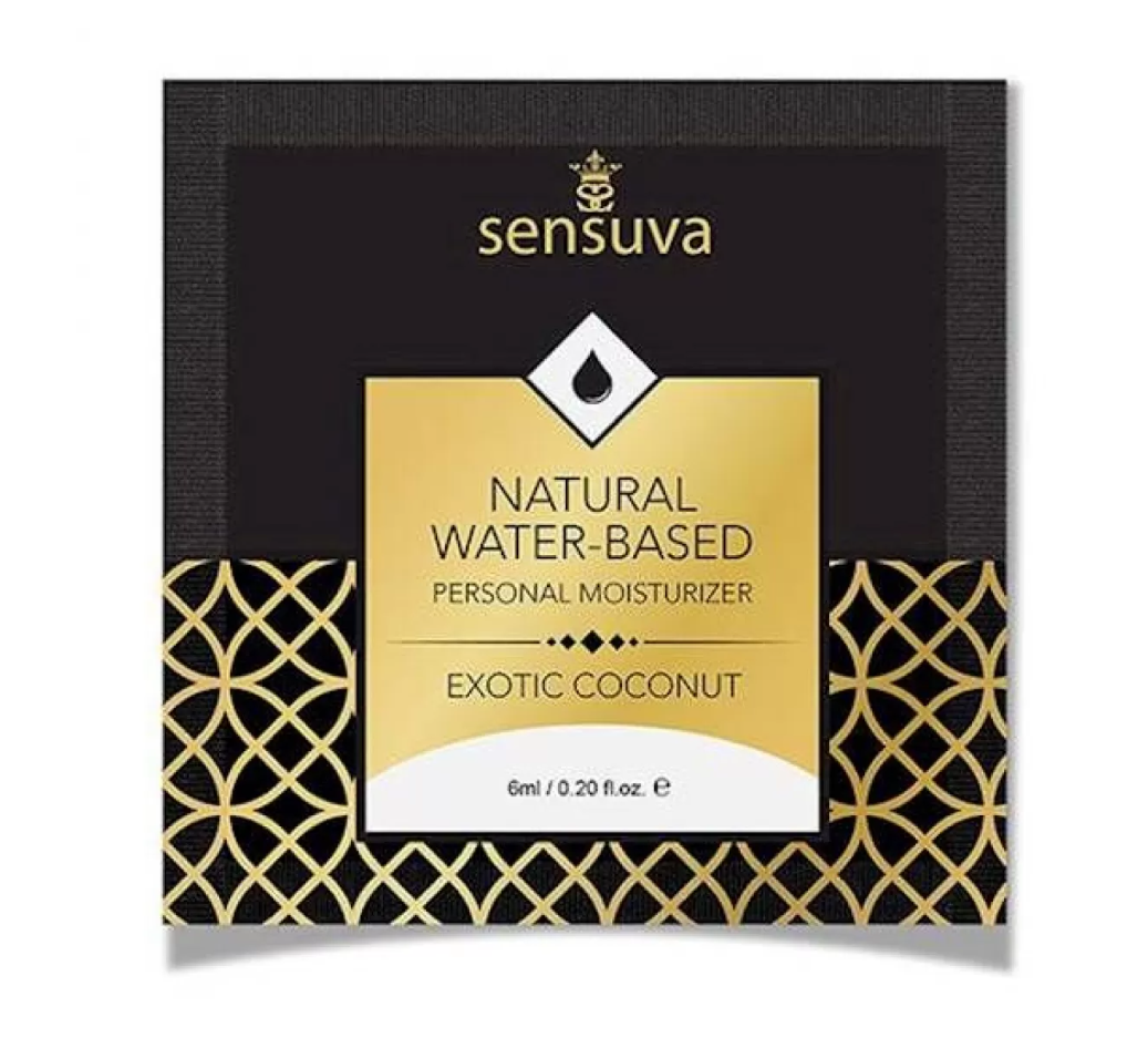 Sensuva - Natural Water-Based Exotic Coconut - Пробник лубриканту, 6 мл