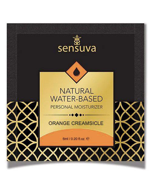 Sensuva - Natural Water-Based Orange Creamsicle - Пробник лубриканта, 6 мл