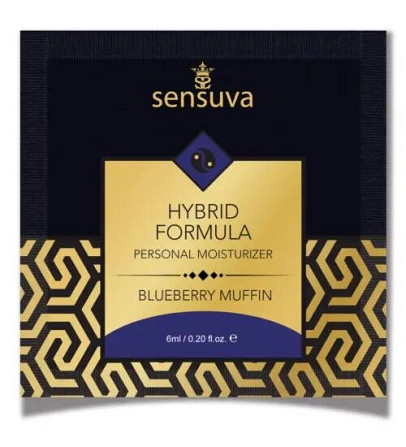 Sensuva - Ultra-Thick Hybrid Formula Blueberry Muffin - Пробник густой смазки, 6 мл