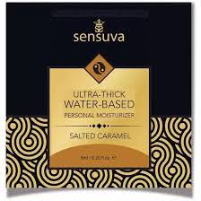 Sensuva - Ultra–Thick Water-Based Salted Caramel - Пробник лубриканта с ароматом соленой карамели, 6 мл.