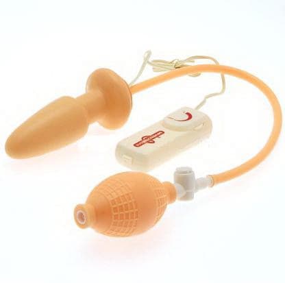 Seven Creations Butt Plug Vibrator With Pump - Анальна пробка-розширювач з вібрацією, 12х2-7 см