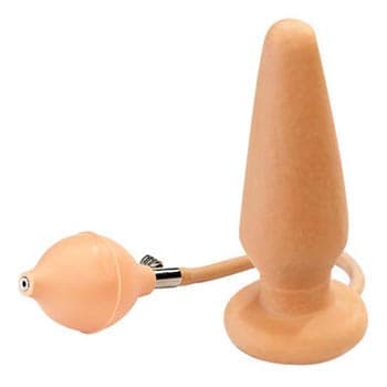 Seven Creations Buttplug Plus Pump - Анальная пробка-расширитель, 12х5,5 см (телесный)