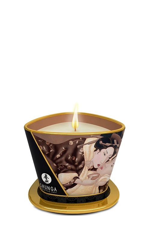 Shunga Candle Chocolate - Массажная свеча с ароматом шоколада, 170 мл