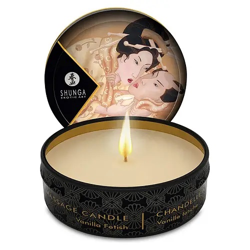 Shunga Candle Vanilla Fetish - Массажная свеча с ароматом ванили, 30 мл