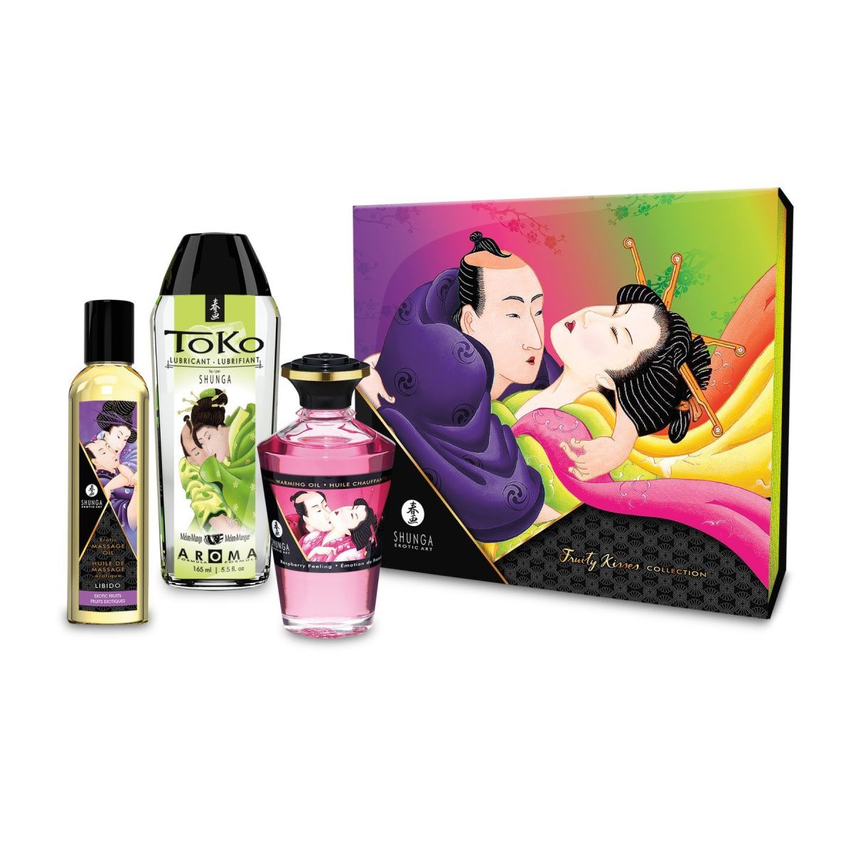 Shunga Fruity Kisses – подарунковий набір для інтимного задоволення з фруктовим смаком