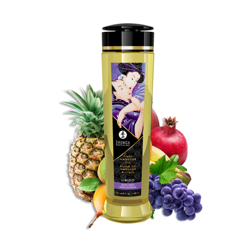 Shunga Erotic Massage OIL Libido - Exotic Fruit олія для еротичного масажу з ароматом екзотичних фруктів, 240 мл